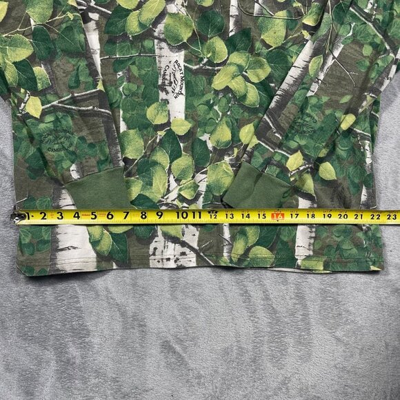 Vintage Rocky Mountain Camouflage Long Sleeve Shirt Large 100% Cotton Made USA - Picture 3 of 7